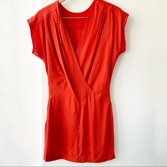 Reiss Tara Crossover Back Mini Dress in Red - Picture 4 of 16